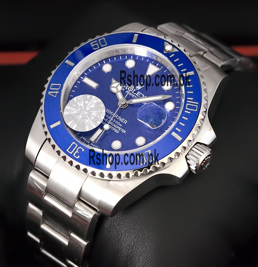 Rolex Submariner Blue Dial Swiss Watch