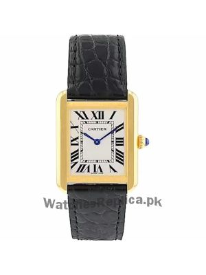 Cartier Tank Solo Leather Straps Watch