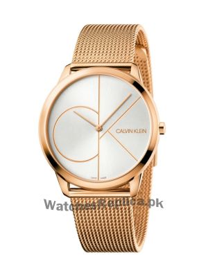 Calvin Klein Men 40MM Minimal Stainless Steel Mesh Bracelet Watch Price in Pakistan