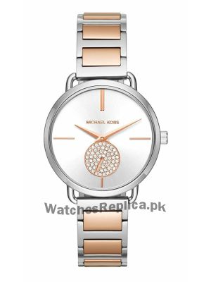 Michael Kors Portia Silver Dial Two Tone Watch  Price in Pakistan