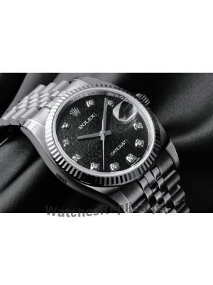 Rolex Datejust Black Diamond Dial Watch Price in Pakistan