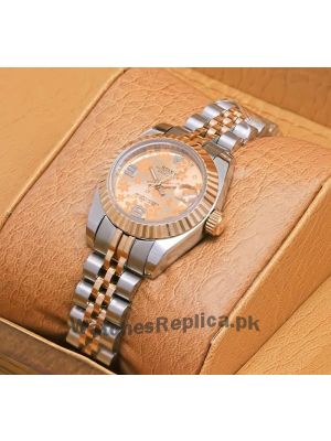 Rolex Datejust Lady Floral Dial Two Tone Watch Price in Pakistan