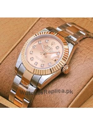 Rolex Datejust Lady Rose Gold Dial Two Tone Watch Price in Pakistan