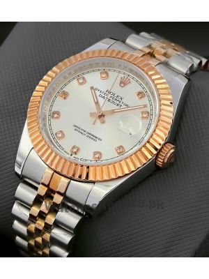 Rolex Datejust Silver Dial Two Tone Watch Price in Pakistan