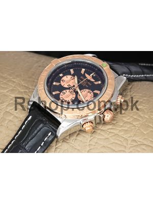 Breitling Chronomat Two Tone Black Dial Watch Price in Pakistan