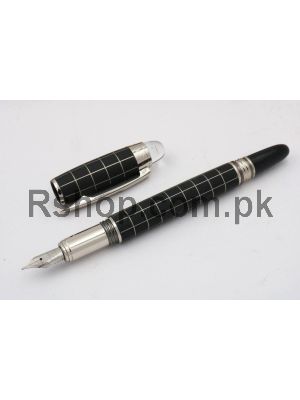 Luxury MB Carbon Fiber Serial Number Lattice Matte Black Fountain Pen 