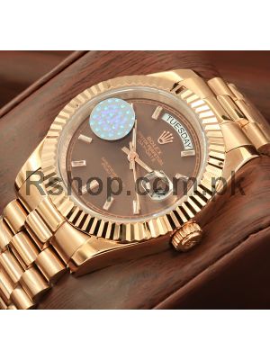 Rolex Day-Date President Everose Gold Watch Price in Pakistan