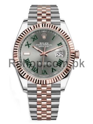 Rolex Datejust Grey Dial Swiss Watch