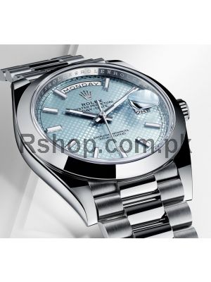 Rolex Oyster Perpetual President Day Date Ice Blue Dial Watch Price in Pakistan