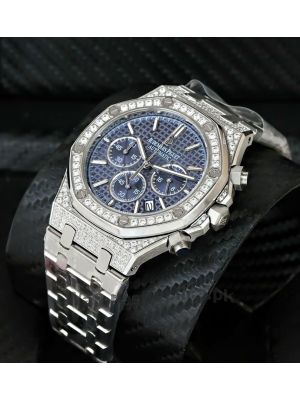 Audemars Piguet Royal Oak Chronograph Diamond bezel Blue Dial Men's Watch Price in Pakistan