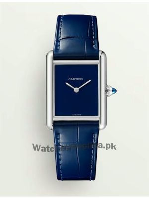 Cartier Tank Must Blue Ladies Watch Price in Pakistan