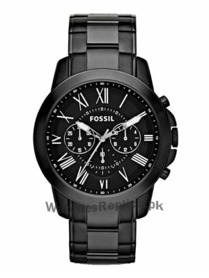 Fossil Grant Chronograph Black Stainless Steel Watch FS4832   (Same as Original) Price in Pakistan