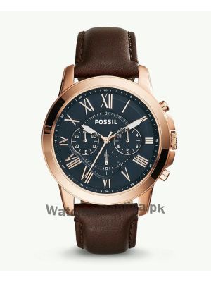 Fossil Grant Chronograph Brown Leather Watch FS5068  (Same as Original) Price in Pakistan