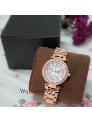 Michael Kors Parker Rose Gold Chronograph Watch  Price in Pakistan