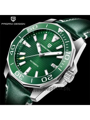 Pagani Design PD-1668 Green in Leather Watch Price in Pakistan