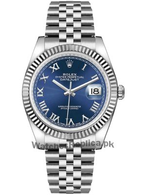 Rolex Datejust 36 Blue Roman Numeral Dial Watch Price in Pakistan