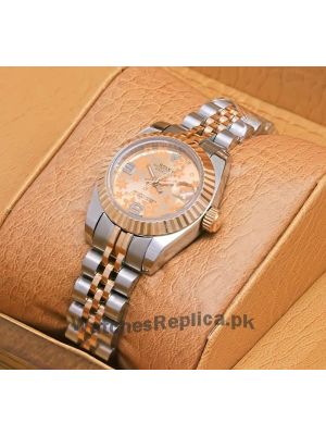Rolex Datejust Lady Floral Dial Two Tone Watch Price in Pakistan