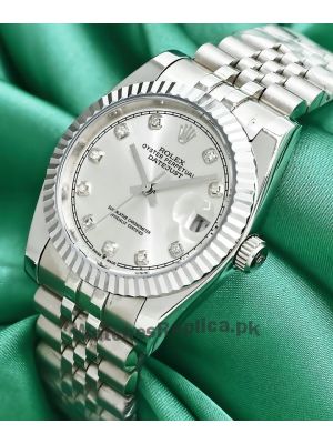 Rolex Datejust Silver Diamond Dial Watch 2021 Price in Pakistan