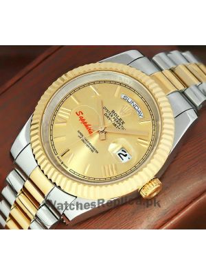 Rolex Day-Date Champagne Dial Men's Watch 2021 Price in Pakistan