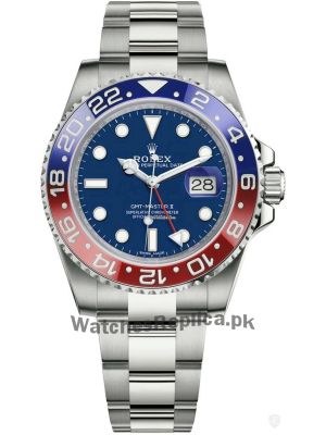Rolex GMT Master II  Pepsi Bezel Blue Dial Watch Price in Pakistan