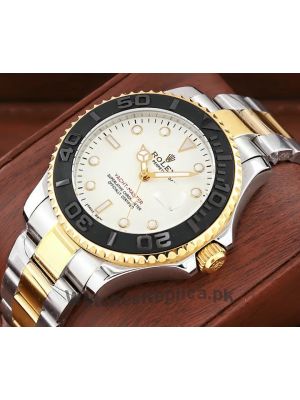 Rolex Yacht-Master White Dial Two Tone Watch  Price in Pakistan