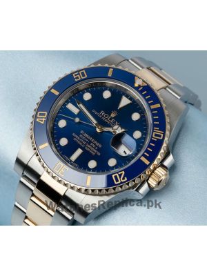 Rolex Submariner Two Tone Blue Dial Swiss Watch Price in Pakistan