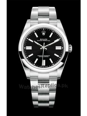 Rolex Oyster Perpetual Black Dial Watch