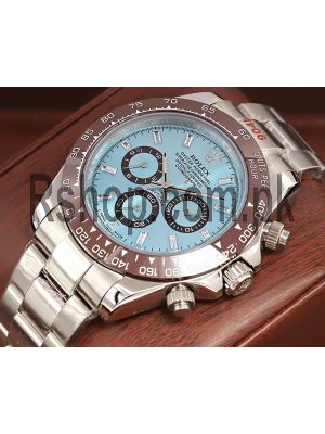 Rolex Daytona Platinum Ice Blue Dial Chestnut Brown Ceramic Bezel Watch Price in Pakistan