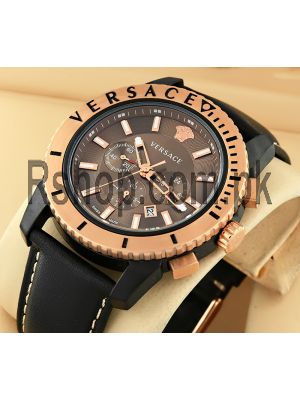 Versace V-Chrono Brown Dial Watch Price in Pakistan